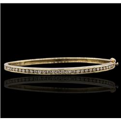 14KT Yellow Gold 1.18ctw Diamond Bangle