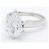 Image 3 : EGL Certified 3.02ct Diamond Solitaire Ring - 14K White Gold
