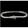 Image 2 : 14KT White Gold 4.96ctw Diamond Tennis Bracelet