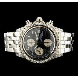 Breitling Stainless Steel 3.81ctw Diamond Men's Watch