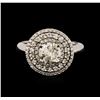Image 2 : 14KT White Gold 1.81ctw Diamond Ring