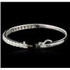 Image 3 : 14KT White Gold 2.93ctw Diamond Bracelet
