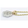 Image 4 : 2.35ctw Diamond Pendant With Chain - 14K Two-Tone Gold