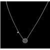 Image 2 : 14KT White Gold 0.55ctw Black Diamond Necklace