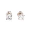 Image 1 : 1.08ctw Diamond Stud Earrings - 14KT White Gold