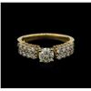Image 2 : 0.98ctw Diamond Ring - 18KT Yellow Gold