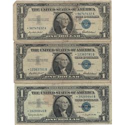 1957 $1 Star Note Silver Certificate Currency Lot of 5