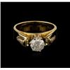 Image 2 : 14KT Yellow Gold 0.69ctw Diamond Ring