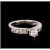 Image 1 : 14KT White Gold 0.69ctw Diamond Ring