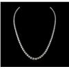 Image 2 : 14KT White Gold 11.55ctw Diamond Necklace