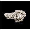 Image 1 : 14KT White Gold EGL USA Certified 2.29ctw Diamond Ring
