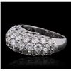 Image 1 : 14KT White Gold 5.34ctw Diamond Ring