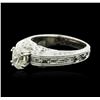 Image 1 : 18KT White Gold 1.27ctw Diamond Ring