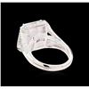 Image 3 : 9.61ct Kunzite and Diamond Ring - 18KT White Gold