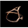 Image 1 : 0.28ctw Diamond Ring - 14KT Rose Gold