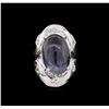 Image 2 : Sterling Silver 22.04ct Tanzanite Ring