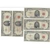 Image 1 : 1963 $5 Red Seal Bill Lot of 5