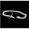 Image 3 : 14KT White Gold 5.52ctw Diamond Tennis Bracelet