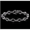 Image 1 : 1.07ctw Diamond Bracelet - 14KT White Gold