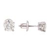 Image 2 : 1.00ctw Diamond Stud Earrings - 14KT White Gold