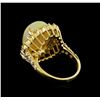 Image 3 : 11.30ct Opal and Diamond Ring - 14KT Yellow Gold