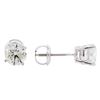 Image 2 : 1.42ctw Diamond Stud Earrings - 14KT White Gold