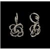 Image 2 : 1.03ctw Diamond Earrings - 14KT White Gold