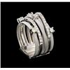Image 4 : 0.75ctw Diamond Ring - 14KT White Gold