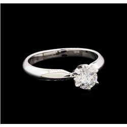 0.59ct Diamond Solitaire Ring - 14KT White Gold