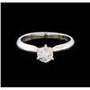 Image 2 : 0.59ct Diamond Solitaire Ring - 14KT White Gold