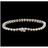 Image 2 : 4.82ctw Fancy Brown Diamond Tennis Bracelet - 14KT White Gold