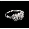 Image 1 : 1.00ctw Diamond Ring - 14KT White Gold