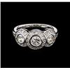Image 2 : 1.00ctw Diamond Ring - 14KT White Gold