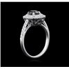 Image 3 : 1.23ctw Black Diamond Ring - 14KT White Gold