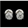 Image 1 : 1.19ctw Diamond Stud Earrings - 14KT White Gold