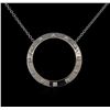 Image 1 : 0.50ctw Diamond Necklace - 14KT White Gold