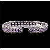 Image 3 : Crayola 10.34ctw Pink Amethyst Bracelet - .925 Silver