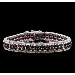 Crayola 16.72ctw Garnet Bracelet - .925 Silver