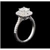 Image 4 : 1.21ctw Diamond Ring - 14KT White Gold
