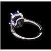 Image 3 : 2.17ct Tanzanite and Diamond Ring - 14KT White Gold