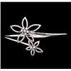 Image 1 : 1.41ctw Diamond Bangle Bracelet - 14KT White Gold