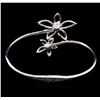 Image 2 : 1.41ctw Diamond Bangle Bracelet - 14KT White Gold