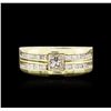 Image 2 : 14KT Yellow Gold 1.64ctw Diamond Ring