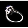 Image 3 : 2.41ct Tanzanite and Diamond Ring - 14KT White Gold