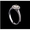 Image 4 : 0.87ctw Diamond Ring - 14KT White Gold