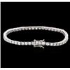 Image 2 : 14KT White Gold 4.49ctw Diamond Tennis Bracelet