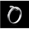Image 3 : 14KT White Gold 0.80ctw Diamond Ring