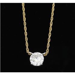 1.10ct Diamond Pendant - 14KT Yellow Gold