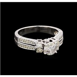 1.30ctw Diamond Ring - 18KT White Gold