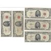 Image 1 : 1963 $5 Red Seal Bill Lot of 5